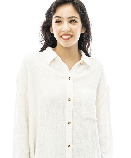 ビラボン BILLABONG 2023年春夏 レディース SUNDAZE RIGHT ON 長袖シャツ コットンシャツ トップス 羽織り Sサイズ 正規品 BILLABONG（ビラボン）の「BILLABONG レディース 【SUNDAZE