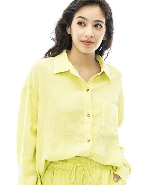 ビラボン BILLABONG 2023年春夏 レディース SUNDAZE RIGHT ON 長袖シャツ コットンシャツ トップス 羽織り Sサイズ 正規品 BILLABONG（ビラボン）の「BILLABONG レディース 【SUNDAZE