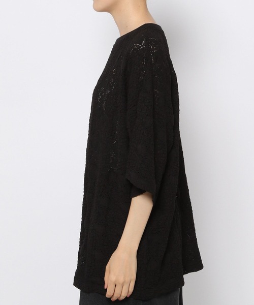 LEPSIM（レプシィム）の「総レース5分袖プルオーバー　908504（Tシャツ/カットソー・レディース・ブラック/オフホワイト/ブルー・FREE）」の21枚目の写真
