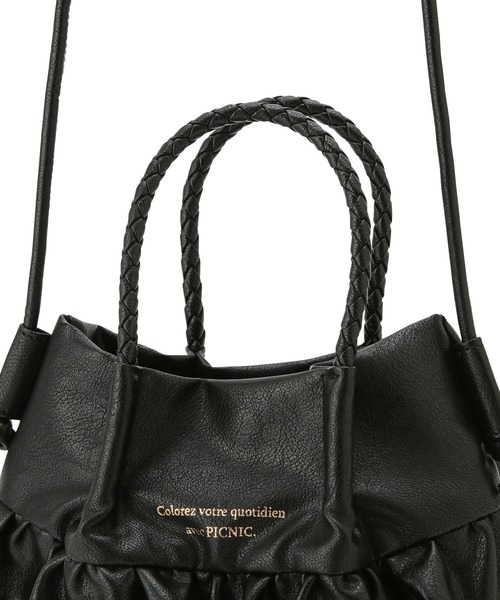 ROPE' PICNIC（ロペピクニック）の「ダブルフリルメッシュハンドルミニショルダーバッグ（ショルダーバッグ・レディース・シルバー/ブラック/キナリ/ブルー系その他4・FREE）」の7枚目の写真