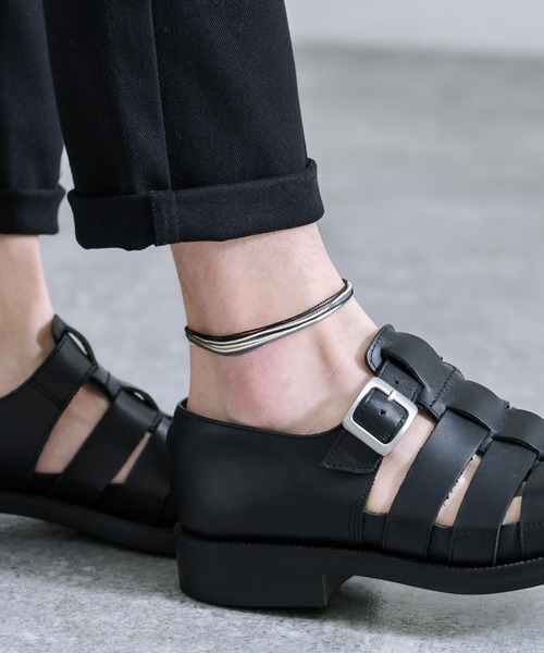 Rocky Monroe（ロッキーモンロー）の「ユニセックス ワックスコードアンクレット（アンクレット・メンズ・D/E/F/S/T/U/V/W/H/J/O/Q/K/M/N/G/I/P/A/C/B/R/L・FREE）」の3枚目の写真