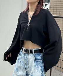 PAGEBOY | ハーフZIPワイドフレアスリーブ(Tシャツ/カットソー)