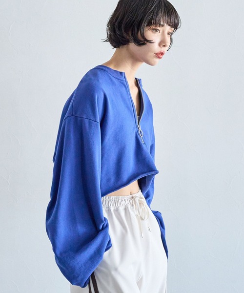 PAGEBOY（ページボーイ）の「ハーフZIPワイドフレアスリーブ（T
