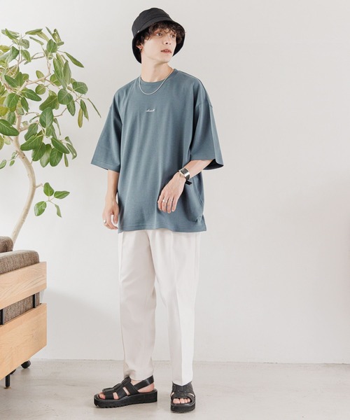 RAGEBLUE(レイジブルー)の「Center crease/twill tuck tapered slacks / センタープレス/SORONA(R)ツイルタックテーパードスラックス(スラックス・メンズ・ホワイト/ブラック/ブラウン/グレー・SMALL/MEDIUM/LARGE)」の6枚目の写真