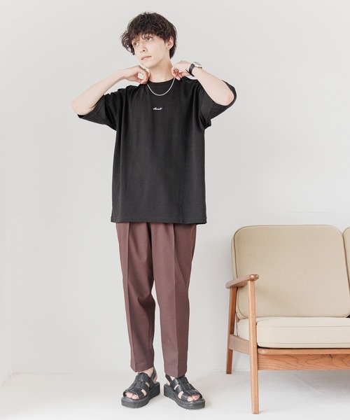 RAGEBLUE(レイジブルー)の「Center crease/twill tuck tapered slacks / センタープレス/SORONA(R)ツイルタックテーパードスラックス(スラックス・メンズ・ホワイト/ブラック/ブラウン/グレー・SMALL/MEDIUM/LARGE)」の18枚目の写真