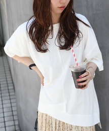 【SETUP7】リメイク風切り替え半袖Tシャツ 86142 KRI