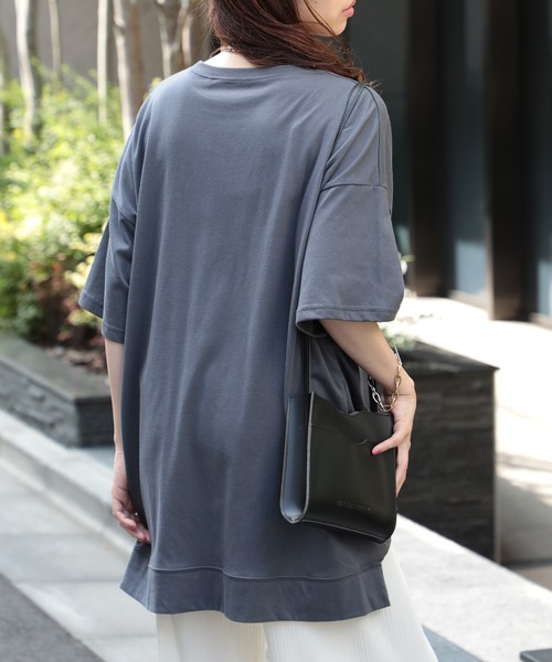 SETUP7（セットアップセブン）の「【SETUP7】リメイク風切り替え半袖Tシャツ 86142 KRI（Tシャツ/カットソー・レディース・ブラック/オレンジ/オフホワイト・FREE）」の11枚目の写真