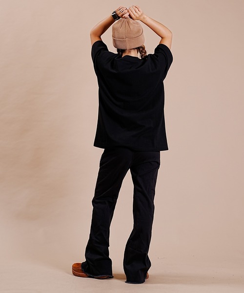 ALOHA SUNDAY（アロハサンデー）の「【ムラサキスポーツ別注】ALOHA SUNDAY/アロハサンデー デザインTシャツ AS-MS-005（Tシャツ/カットソー・レディース・ホワイト/ブラック・M/L）」の9枚目の写真