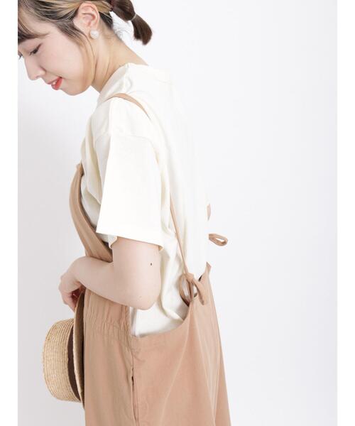 Samansa Mos2(サマンサ モスモス)の「実柄プリントアソートTシャツ(Tシャツ/カットソー・レディース・オフホワイト/ネイビー/キナリ/ブルー・F)」の7枚目の写真