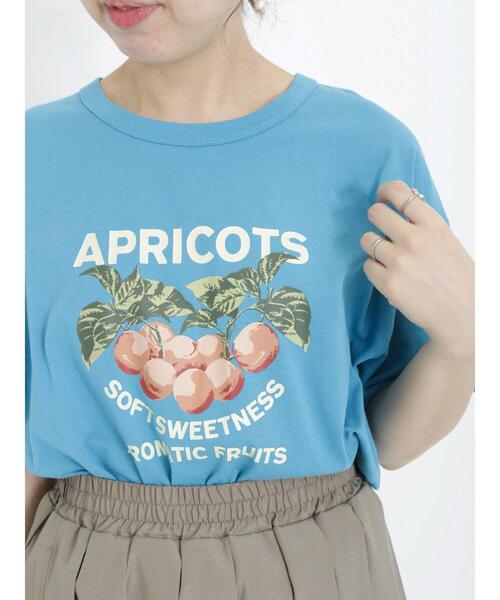 Samansa Mos2(サマンサ モスモス)の「実柄プリントアソートTシャツ(Tシャツ/カットソー・レディース・オフホワイト/ネイビー/キナリ/ブルー・F)」の17枚目の写真