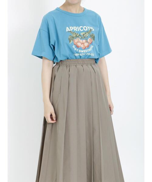 Samansa Mos2(サマンサ モスモス)の「実柄プリントアソートTシャツ(Tシャツ/カットソー・レディース・オフホワイト/ネイビー/キナリ/ブルー・F)」の18枚目の写真