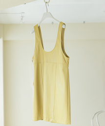 U by SPICK&SPAN | フェイク レザージャンスカ(ワンピース)