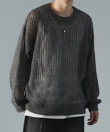 epnok | モヘアライクメッシュルーズニット(ニット/セーター)