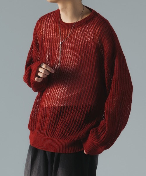 赤西仁 着用 メッシュ ニット Mサイズ epnok（エプノック）の「モヘアライクメッシュルーズニット（ニット