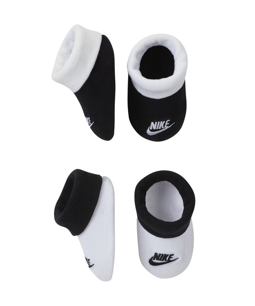 NIKE（ナイキ）の「ナイキ ベビー ブーティー (2足) / NikeBaby (0-6M) Booties (2 Pairs)（ソックス/靴下・キッズ・ブラック/グレー・65）」の4枚目の写真