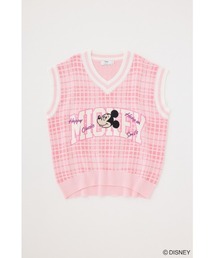 Disney SERIES CREATED by MOUSSY ニットベスト Disney SERIES CREATED by MUS | MD RANDOM BD KNIT ベスト
