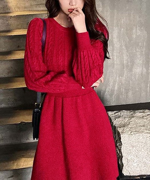 【セール】ニットワンピース（ワンピース）｜NinaetLina（ニナエリナ）