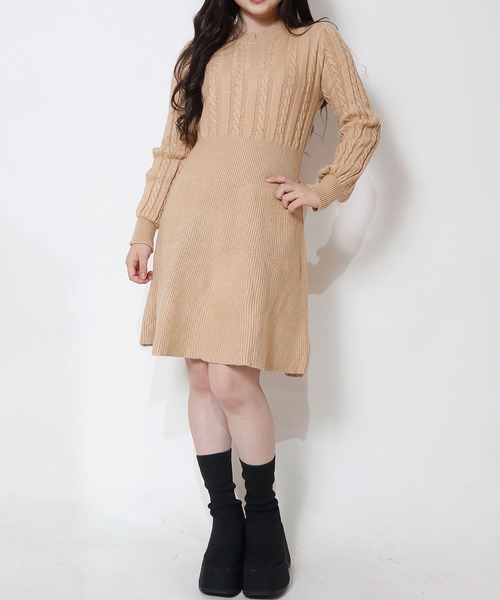 NinaetLina（ニナエリナ）の「ニットワンピース（ワンピース・レディース・モカ/ワインレッド/アイボリー/ブラック・FREE）」の15枚目の写真