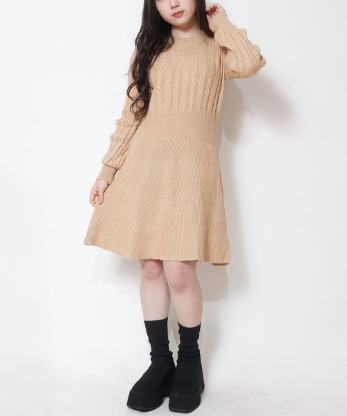 NinaetLina（ニナエリナ）の「ニットワンピース（ワンピース・レディース・モカ/ワインレッド/アイボリー/ブラック・FREE）」の19枚目の写真