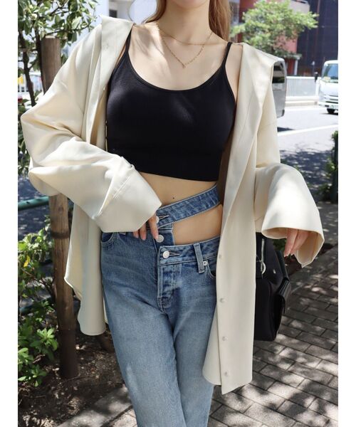 EVRIS（エヴリス）の「ワイドスリーブBIGシャツ（シャツ/ブラウス・レディース・カーキ/ベージュ/ホワイト・FREE）」の11枚目の写真