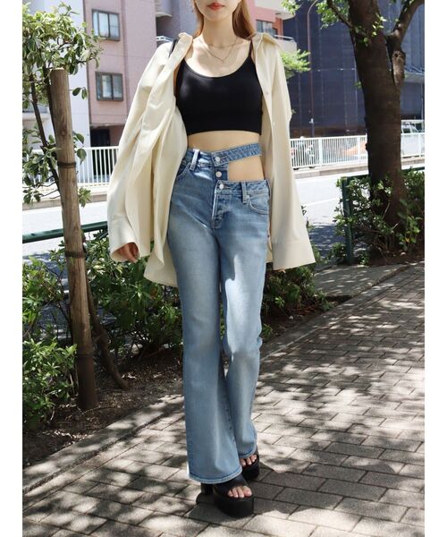 EVRIS（エヴリス）の「ワイドスリーブBIGシャツ（シャツ/ブラウス・レディース・カーキ/ベージュ/ホワイト・FREE）」の13枚目の写真