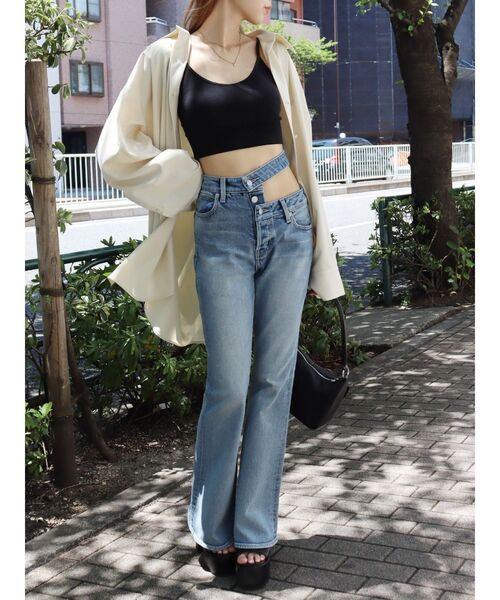 EVRIS（エヴリス）の「ワイドスリーブBIGシャツ（シャツ/ブラウス・レディース・カーキ/ベージュ/ホワイト・FREE）」の14枚目の写真