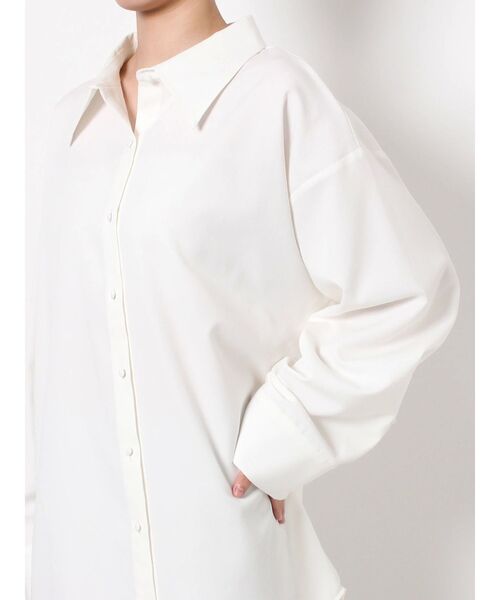 EVRIS（エヴリス）の「ワイドスリーブBIGシャツ（シャツ/ブラウス・レディース・カーキ/ベージュ/ホワイト・FREE）」の22枚目の写真