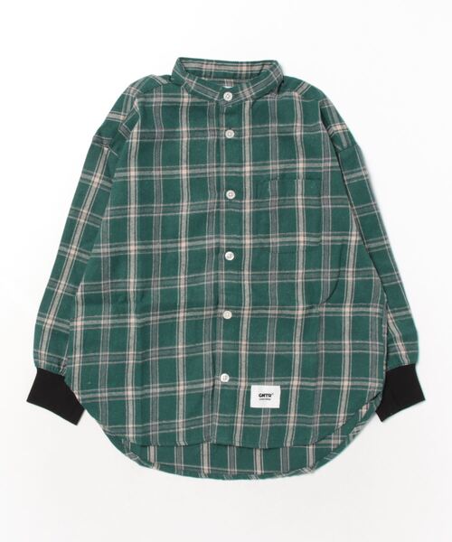 GENERATOR（ジェネレーター）の「ジェネレーター バンドカラーシャツ（シャツ/ブラウス・キッズ・グリーン/ベージュ/ブラック/ブラウン・L/XL/M）」の16枚目の写真