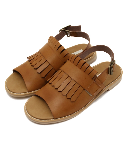 Kastane(カスタネ)の「【Kastane】フリンジサンダル(サンダル・レディース・ブラック/ブラウン/ベージュ・38/37/36)」の3枚目の写真