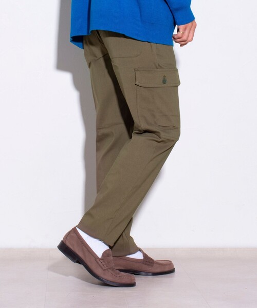 GLOSTER（グロスター）の「【GLOSTER/グロスター】スリムテーパード カーゴパンツ ガーデニングパンツ（カーゴパンツ・メンズ・ベージュ/オリーブ/ブラック/ネイビー・L/XL/M）」の3枚目の写真