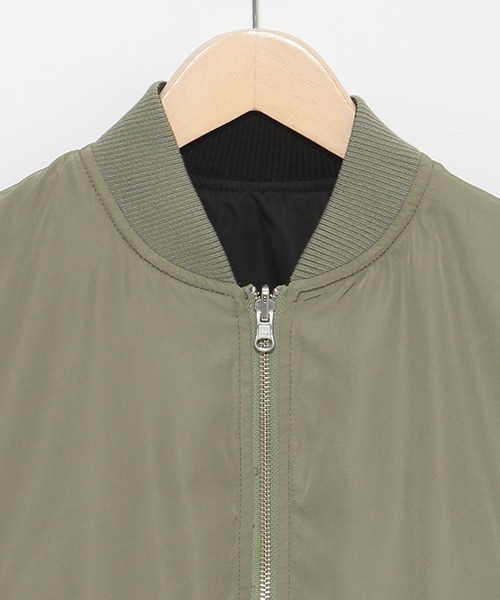 LOVETOXIC（ラブトキシック）の「リバーシブルブルゾン（ブルゾン・キッズ・カーキ/ブラック/アイボリー・M/L/S）」の9枚目の写真