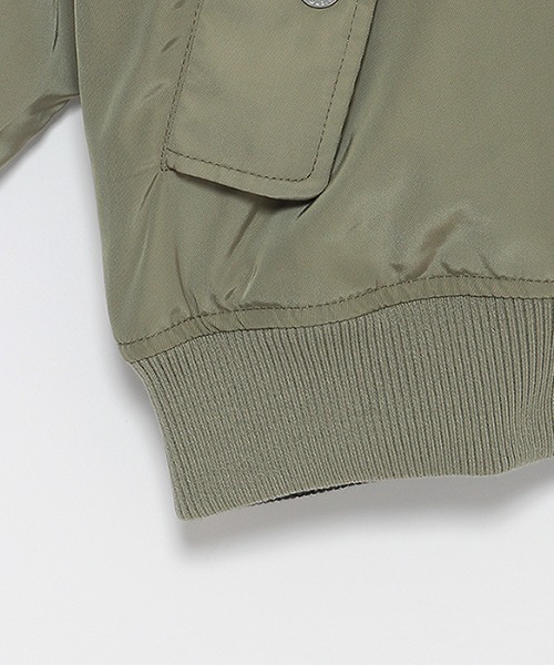 LOVETOXIC（ラブトキシック）の「リバーシブルブルゾン（ブルゾン・キッズ・カーキ/ブラック/アイボリー・M/L/S）」の12枚目の写真