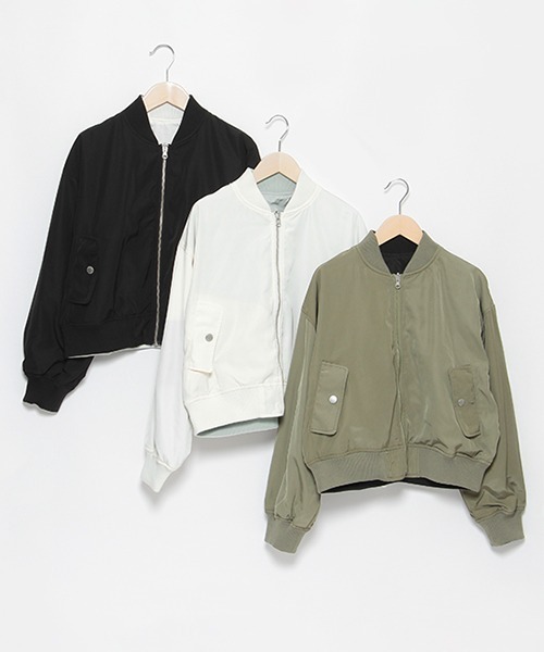 LOVETOXIC（ラブトキシック）の「リバーシブルブルゾン（ブルゾン・キッズ・カーキ/ブラック/アイボリー・M/L/S）」の17枚目の写真