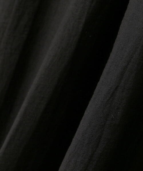 N.(N. Natural Beauty Basic)(エヌエヌナチュラルビューティーベーシック)の「◆ギャザーフラップシャツワンピース(シャツワンピース・レディース・ブラック/オフホワイト・MEDIUM)」の18枚目の写真