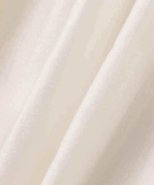 N.(N. Natural Beauty Basic)(エヌエヌナチュラルビューティーベーシック)の「◆ギャザーフラップシャツワンピース(シャツワンピース・レディース・ブラック/オフホワイト・MEDIUM)」の5枚目の写真