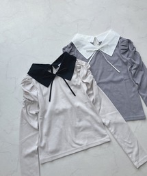 AS KNOW AS plus | ☆衿付きパワショルプルオーバー(Tシャツ/カットソー)