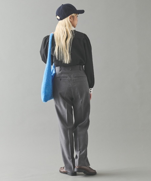 MERLOT（メルロー）の「丸襟ブラウス（シャツ/ブラウス・レディース・ホワイト/ホワイト×ブラック/ブラック・FREE）」の13枚目の写真