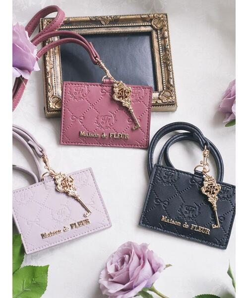 カラーモノグラムキーケース （ピンク） [メゾン ド フルール] カード