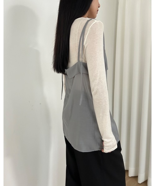 テンセル ウール スモーク シアーロンT（Tシャツ/カットソー