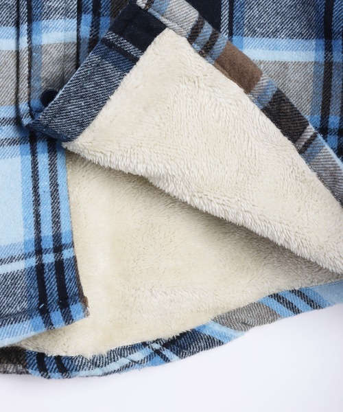 WESTSEA（ウエストシー）の「ビエラ風 裏ボア カジュアル チェックシャツ（シャツ/ブラウス・メンズ・オレンジ/ブラウン/ブルー/ブルー系その他/レッド/グリーン/ブルー系その他3/レッド系その他/ベージュ・L/M/LL）」の21枚目の写真