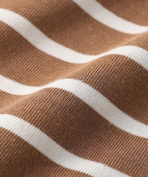 SHIPS any(シップス エニィ)の「SHIPS any: リンガーネック ボーダー 長袖 ポケット Tシャツ<KIDS>(Tシャツ/カットソー・キッズ・カーキ/ネイビー/ブルー/ブラック・M(125-135)/L(140-150)/S(110-120))」の12枚目の写真