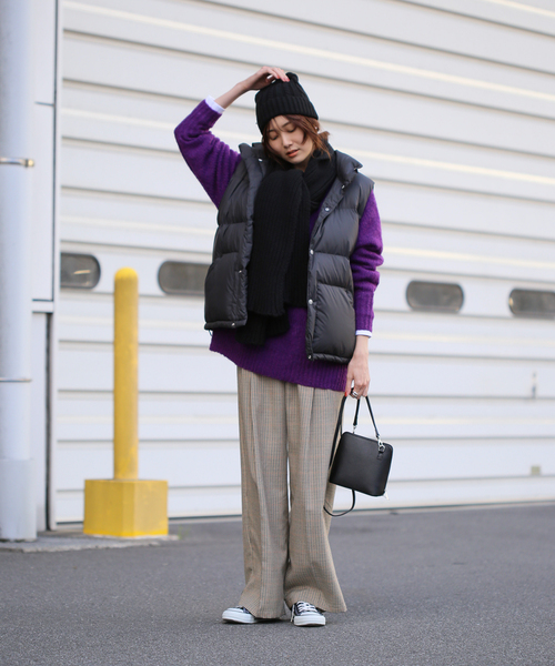 JOURNAL STANDARD relume（ジャーナルスタンダード　レリューム）の「【HTS / エイチティーエス】CABLE WATCH CAP：キャップ（ニットキャップ/ビーニー・レディース・ブルー/ブラック/ホワイト×ホワイト/ベージュ系その他・FREE）」の9枚目の写真