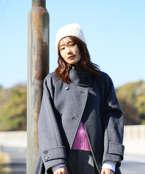 JOURNAL STANDARD relume（ジャーナルスタンダード　レリューム）の「【HTS / エイチティーエス】CABLE WATCH CAP：キャップ（ニットキャップ/ビーニー・レディース・ブルー/ブラック/ホワイト×ホワイト/ベージュ系その他・FREE）」の13枚目の写真