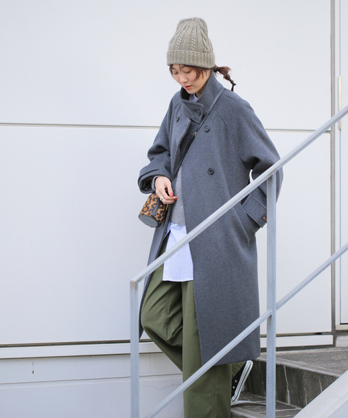 JOURNAL STANDARD relume（ジャーナルスタンダード　レリューム）の「【HTS / エイチティーエス】CABLE WATCH CAP：キャップ（ニットキャップ/ビーニー・レディース・ブルー/ブラック/ホワイト×ホワイト/ベージュ系その他・FREE）」の21枚目の写真