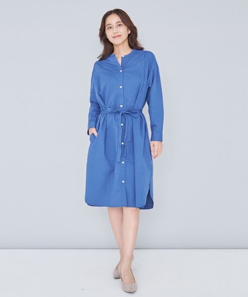 Arnold Palmer（アーノルドパーマー）の「ソフトコーデュロイ シャツ ワンピース（シャツワンピース・レディース・ベージュ/ブルー・S/L/M）」の14枚目の写真