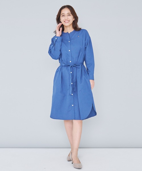 Arnold Palmer（アーノルドパーマー）の「ソフトコーデュロイ シャツ ワンピース（シャツワンピース・レディース・ベージュ/ブルー・S/L/M）」の15枚目の写真