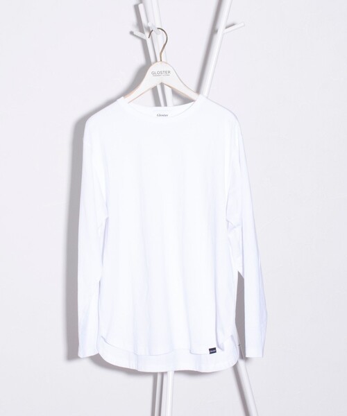 GLOSTER(グロスター)の「【GLOSTER/グロスター】レイヤードラウンド長袖Tシャツ オールマイティー AlmighTee(Tシャツ/カットソー・メンズ・ミント/ライトグレー/ホワイト/ブラック・S/M/L)」の2枚目の写真