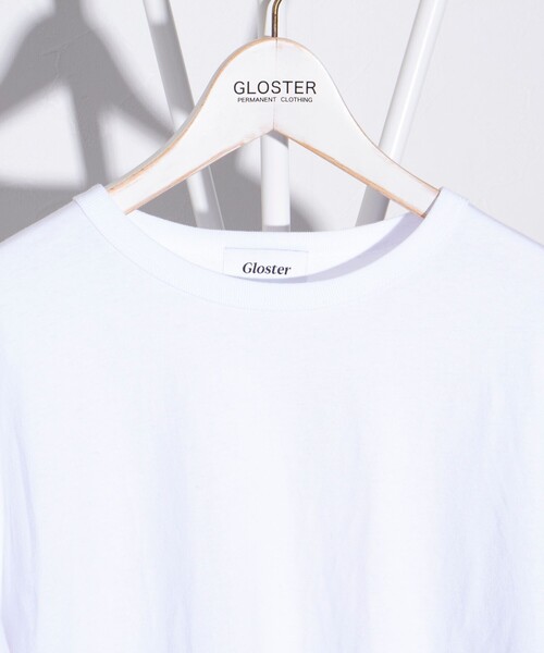 GLOSTER(グロスター)の「【GLOSTER/グロスター】レイヤードラウンド長袖Tシャツ オールマイティー AlmighTee(Tシャツ/カットソー・メンズ・ミント/ライトグレー/ホワイト/ブラック・S/M/L)」の5枚目の写真