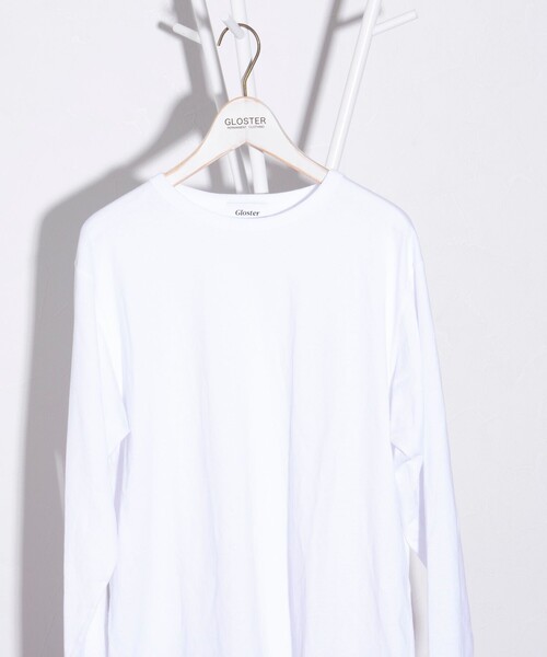 GLOSTER(グロスター)の「【GLOSTER/グロスター】レイヤードラウンド長袖Tシャツ オールマイティー AlmighTee(Tシャツ/カットソー・メンズ・ミント/ライトグレー/ホワイト/ブラック・S/M/L)」の7枚目の写真