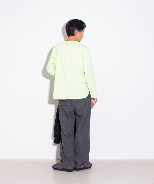 GLOSTER(グロスター)の「【GLOSTER/グロスター】レイヤードラウンド長袖Tシャツ オールマイティー AlmighTee(Tシャツ/カットソー・メンズ・ミント/ライトグレー/ホワイト/ブラック・S/M/L)」の10枚目の写真